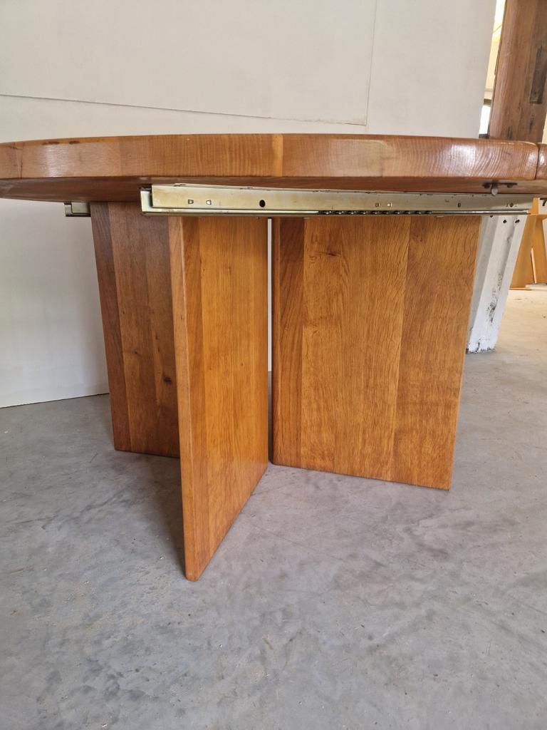 Vintage Massief Houten Uitschuifbare Eettafel Xl Design image 17