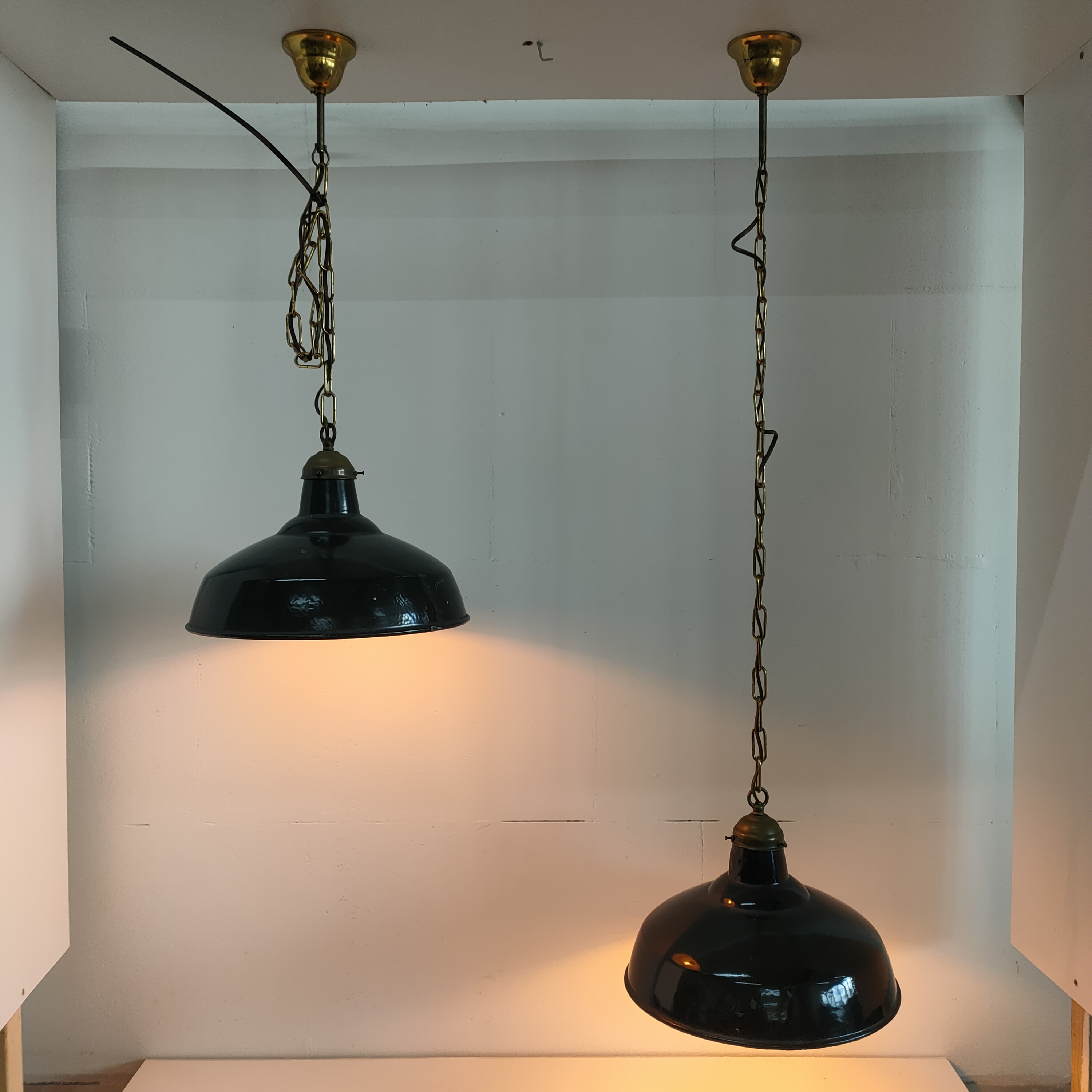 Industriële Vintage Cafe/plafondlamp Metaal/emaille image 14