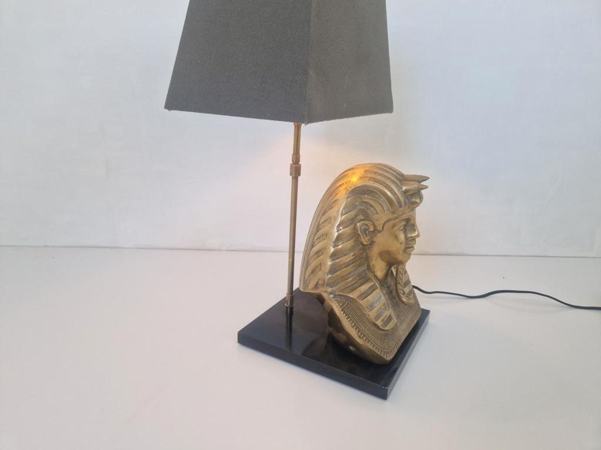 Hollywood Regency Tafel Lamp Farao Deknudt Jansen Stijl. image 6