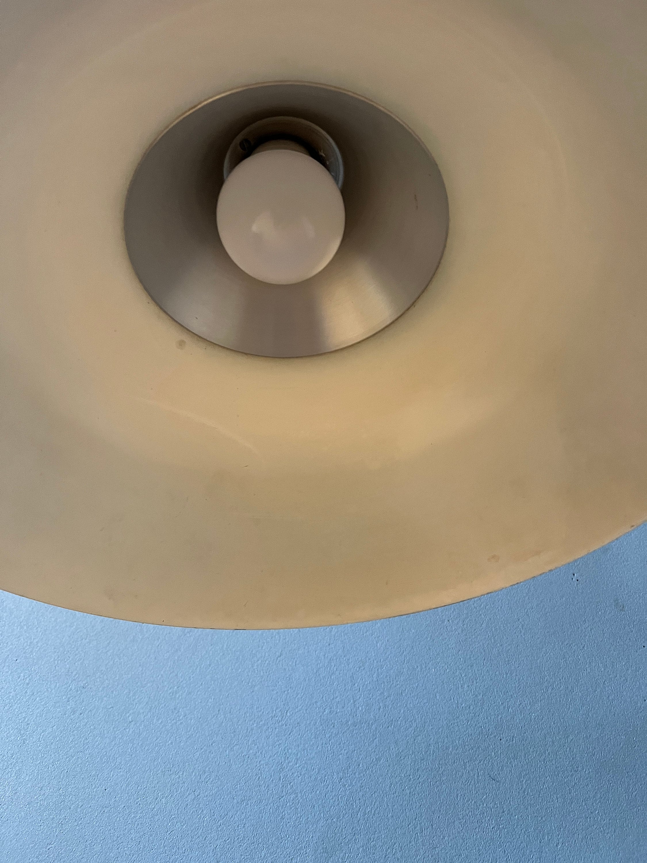 Mid Century Oranje/rode Metalen Space Age Hanglamp image 10