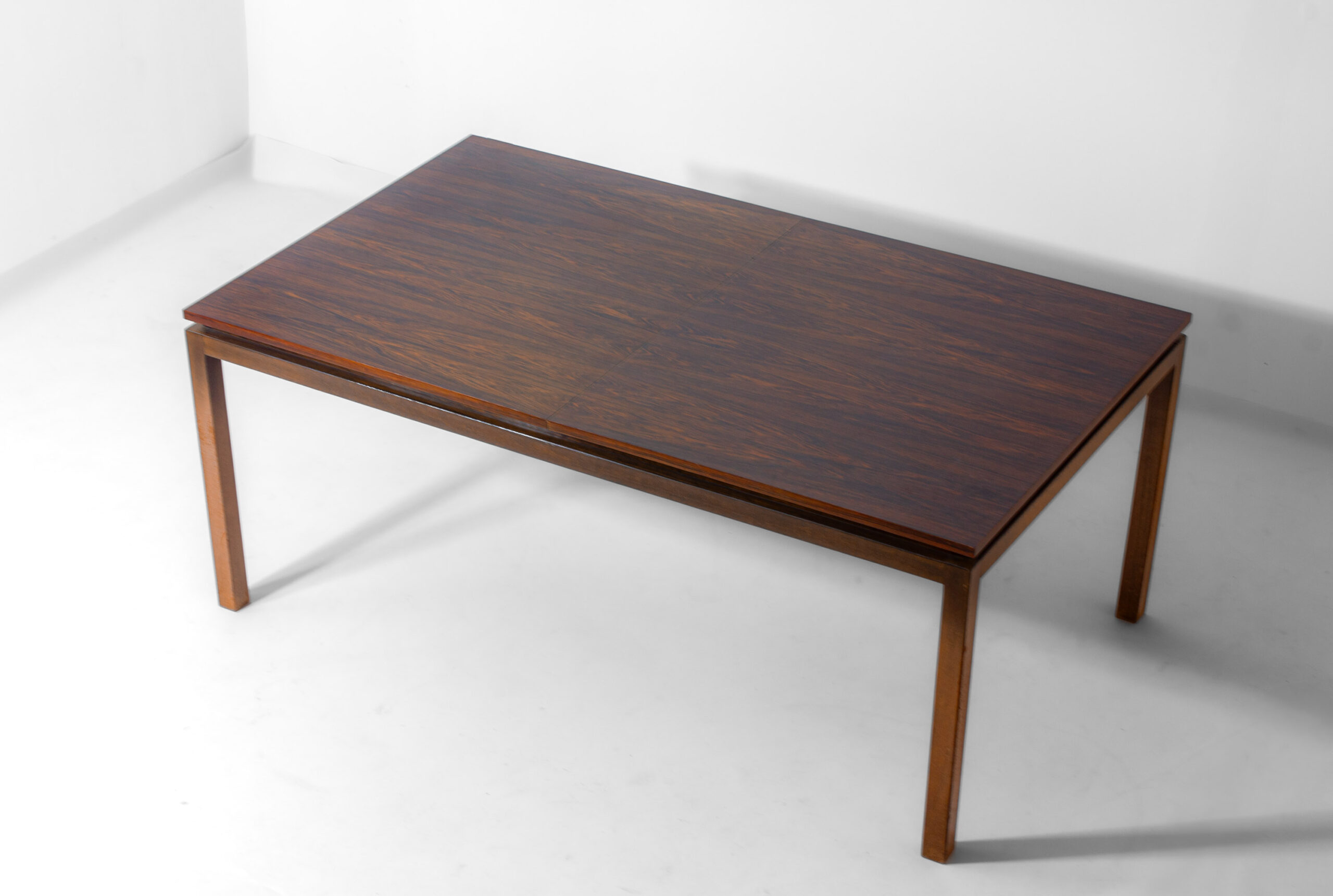 Mid-century Palissander Minimalistische Uittrekbare Eettafel Van Alfred Hendrickx, 1960 image 5