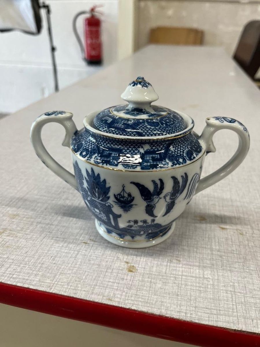 Vintage Compleet 12delig Koffieservies In Old Willow Stijl image 8