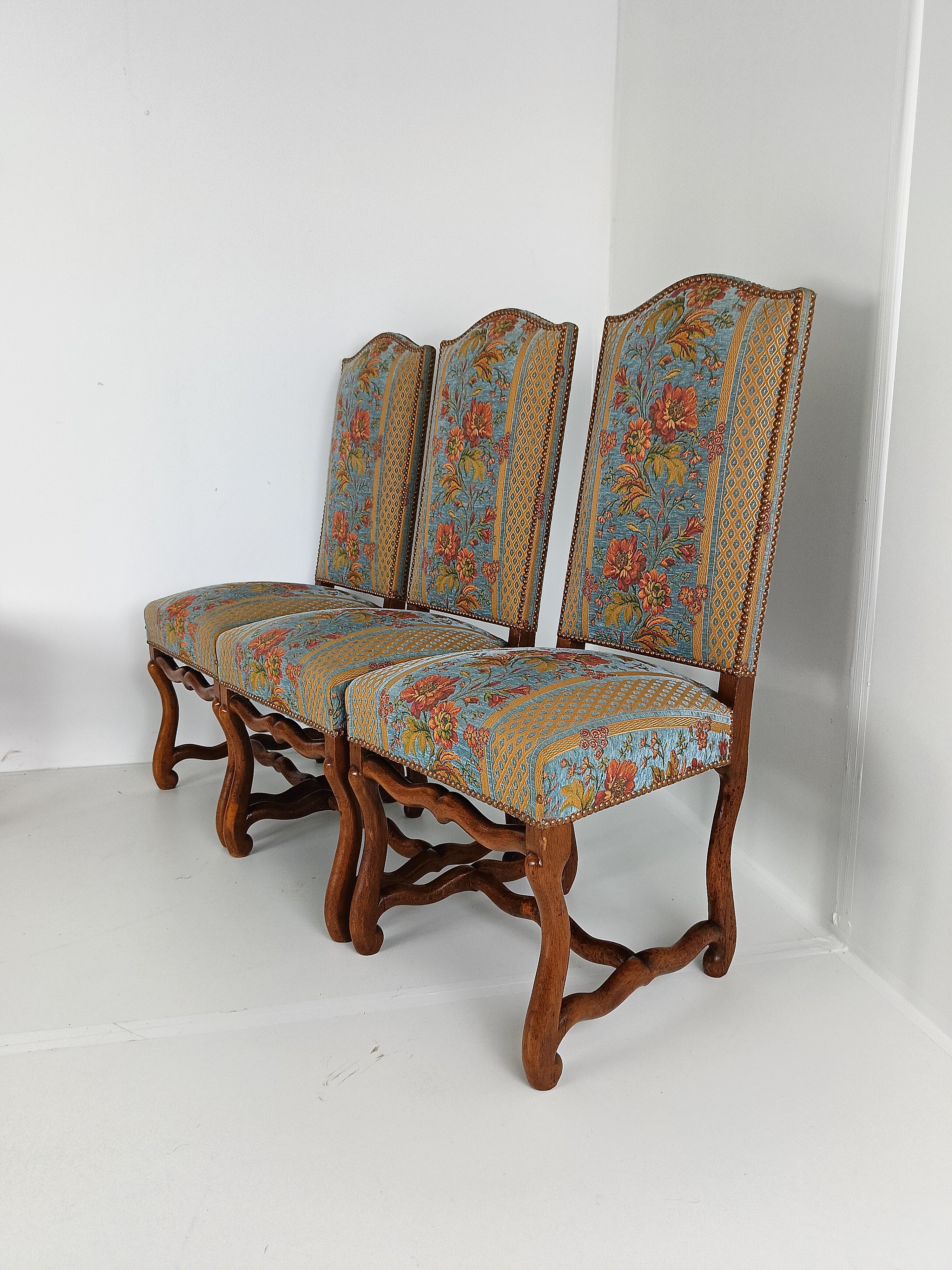 Beech Os De Mouton Tapestry Chairs (Set Of 6) image 18