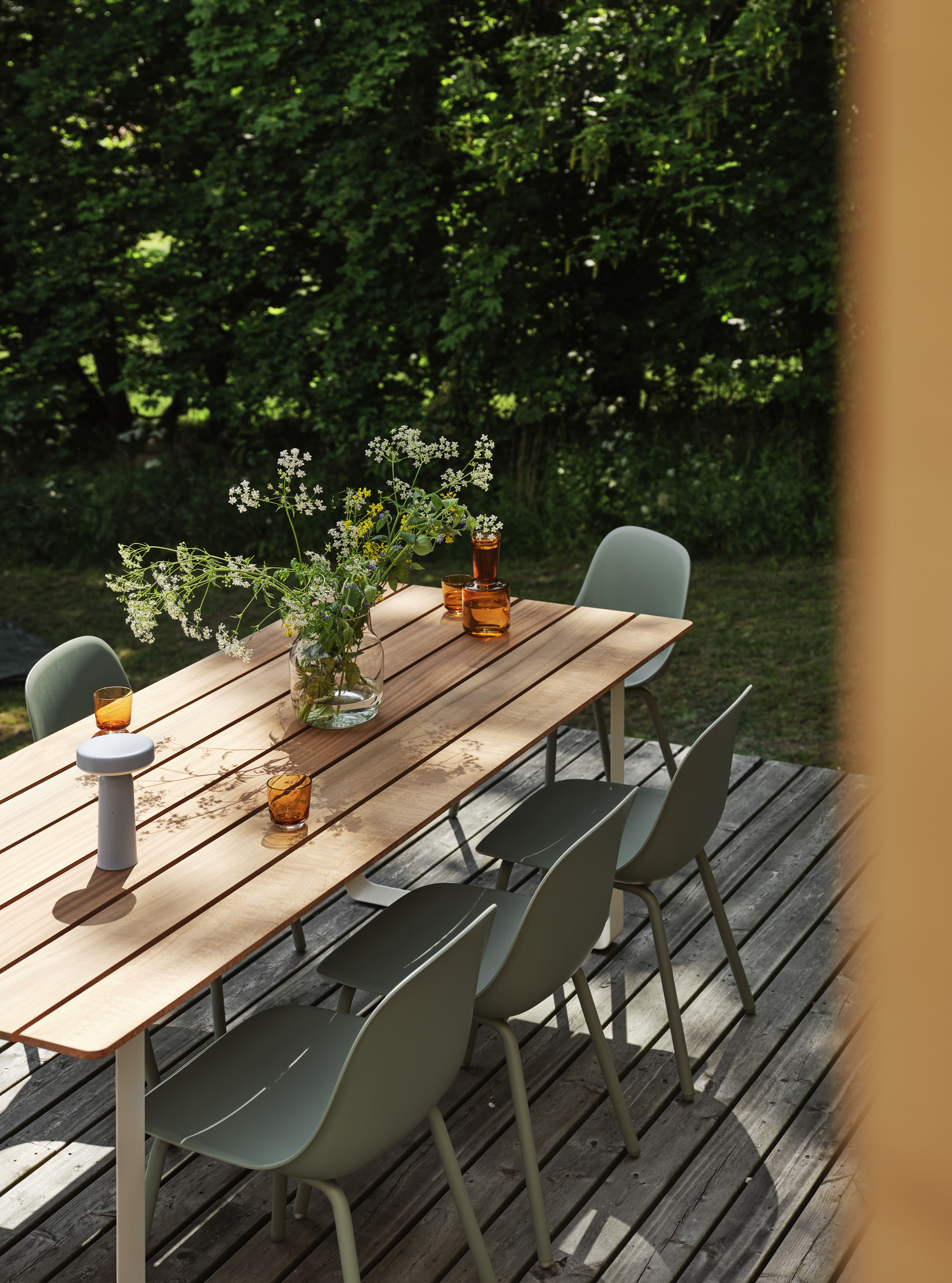 Muuto / Fiber Outdoor Side Chair / Set 6 Stuks / Dusty Green image 9