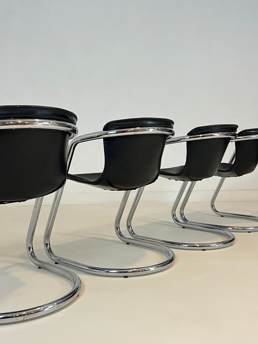 Willy Rizzo Dining Chairs – Set Of 4 1970s image 4
