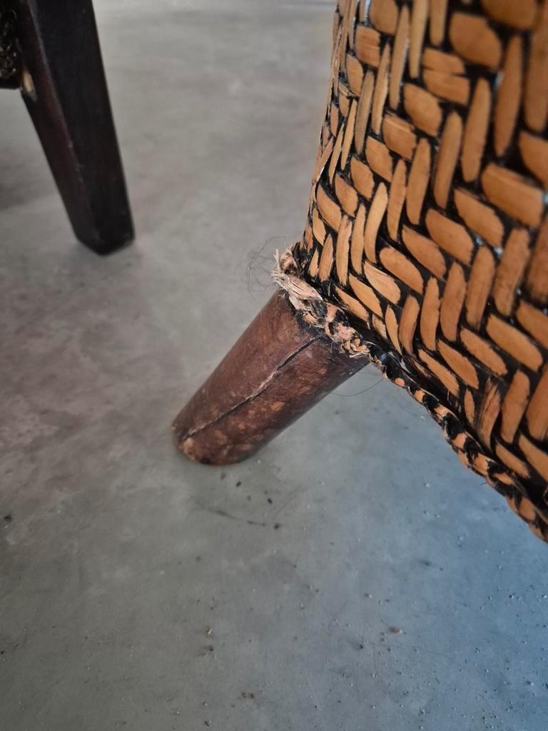 4 Art Deco Colonial Stijl Fauteuils Rotan image 15