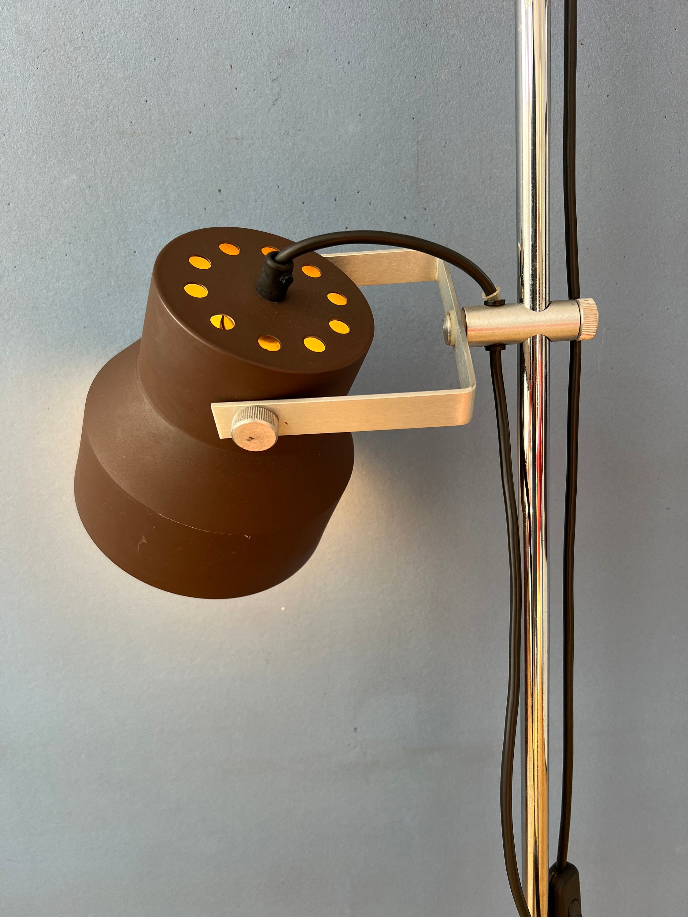 Bruine Anvia Mid Century Space Age Vloerlamp image 6