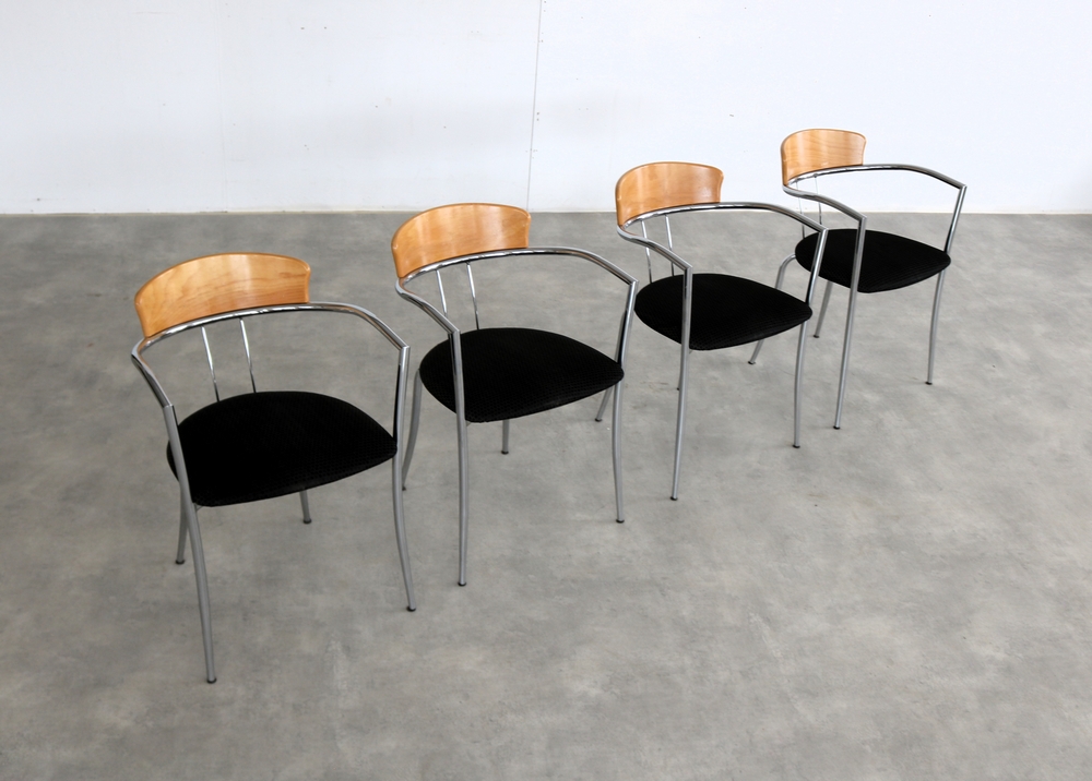 Vintage Stoelen | Eetkamerstoelen | Effezeta | Jaren 80 image 2