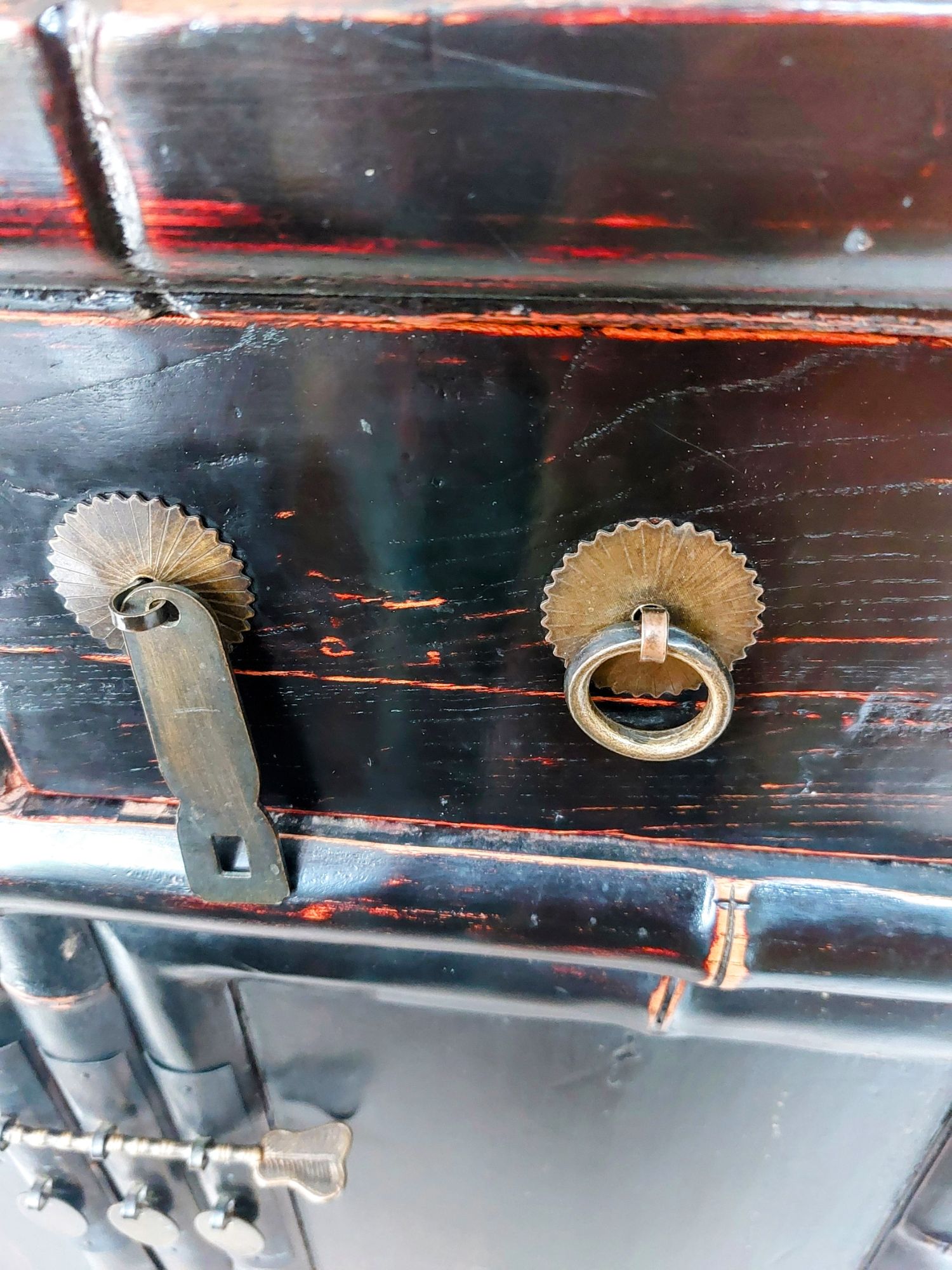 Chinese Bamboe Kast Zwart image 10