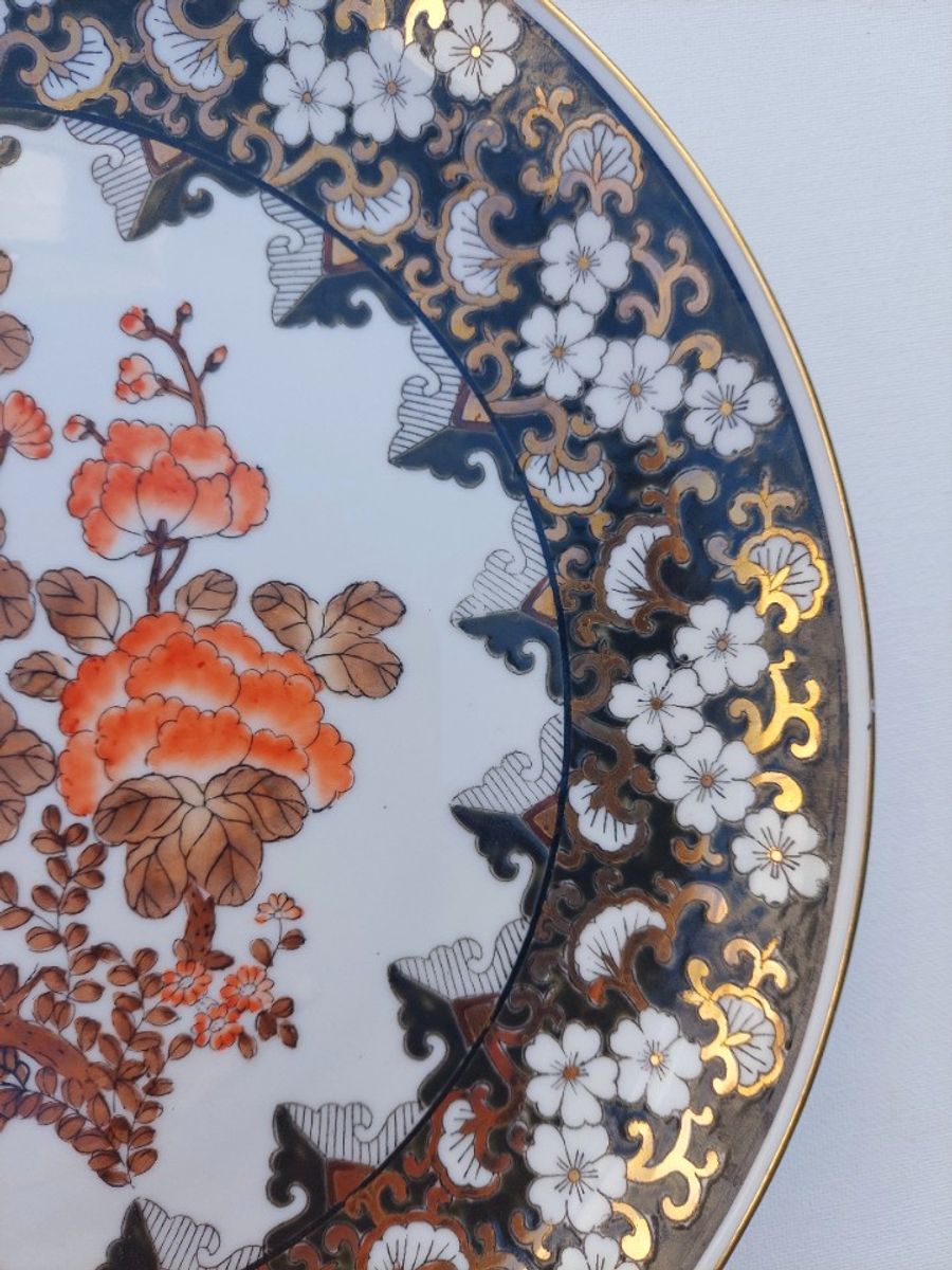 Chinese Bord Vintage 31.5 Cm.uitstekende Staat. image 5