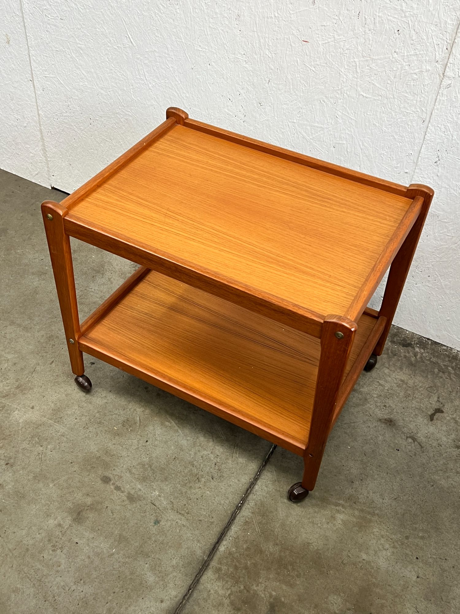 Vintage Deense Trolley / Bijzetmeubel, Teak, Brdr Furbo, 1960's image 3