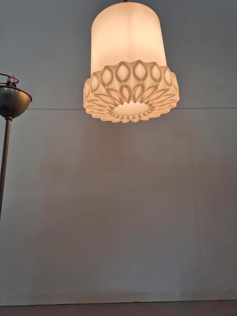 3 Peil & Putzler Hustadt Zonnebloem Vintage Opaline Hanglamp image 7