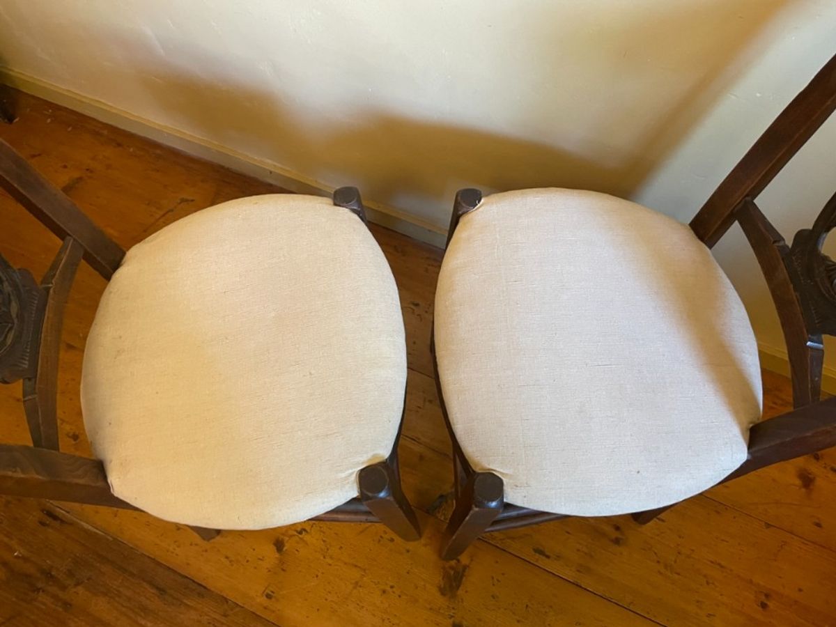 2 X Directoire Stoelen Frans Antiek image 10