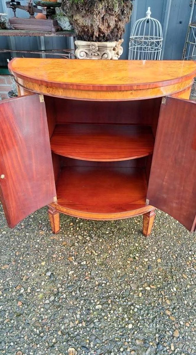 Antieke Wortelnoten Houten Commode Wandconsole, Wandkast, H image 2