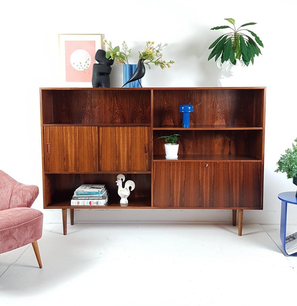 Vintage Palissander Buffetkast | Highboard Danish Grote Kast image 10