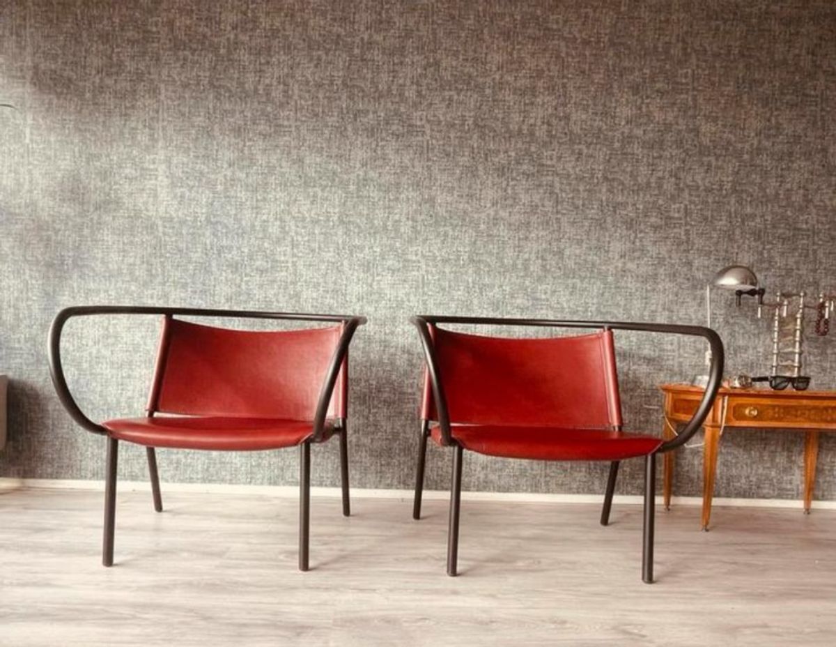 2x Danish Design- Afteroom Lounge Chair, Cognac Leather, Menu image 14