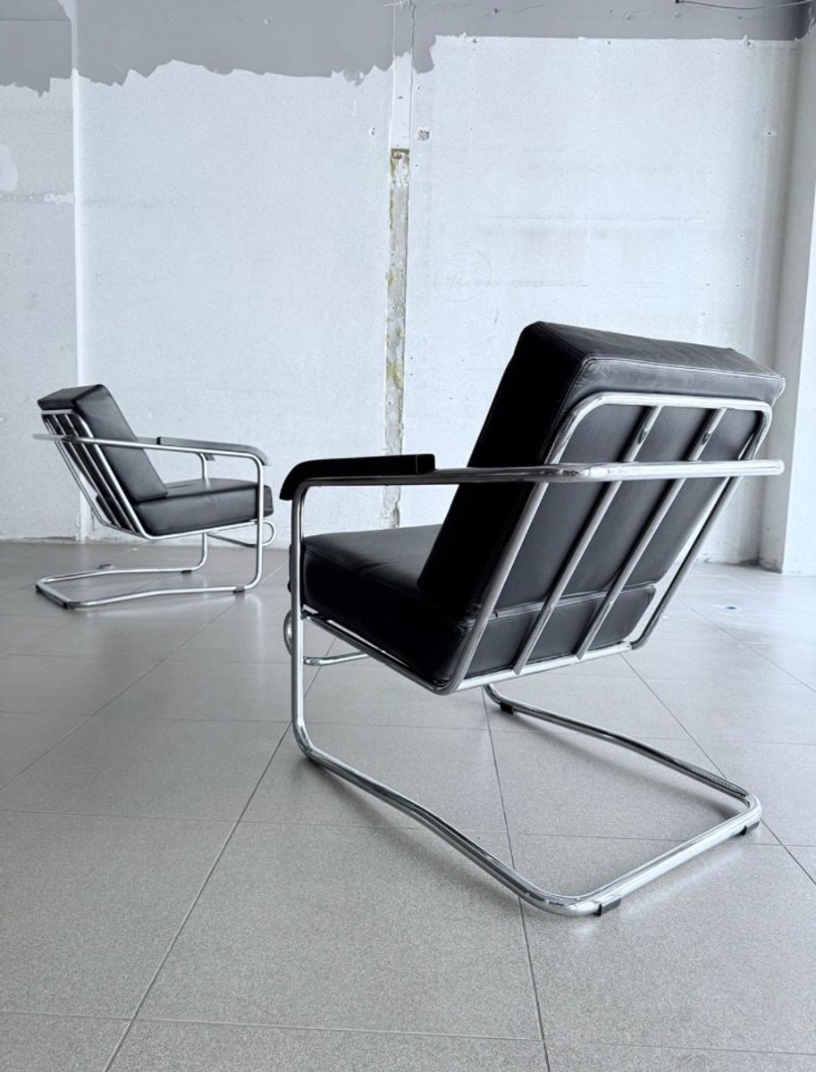 2x Vintage Lounge Chair By Enrico Prampolini For Cova Milano image 15