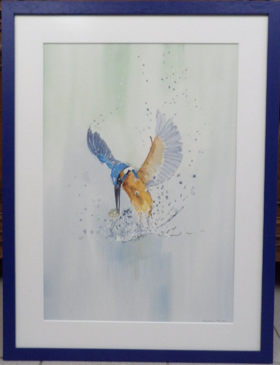 Aquarel "ijsvogel" Christine Desender image 3