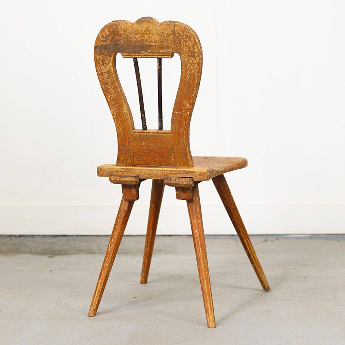 Antieke Wabi Sabi Primitieve Bergstoel image 6