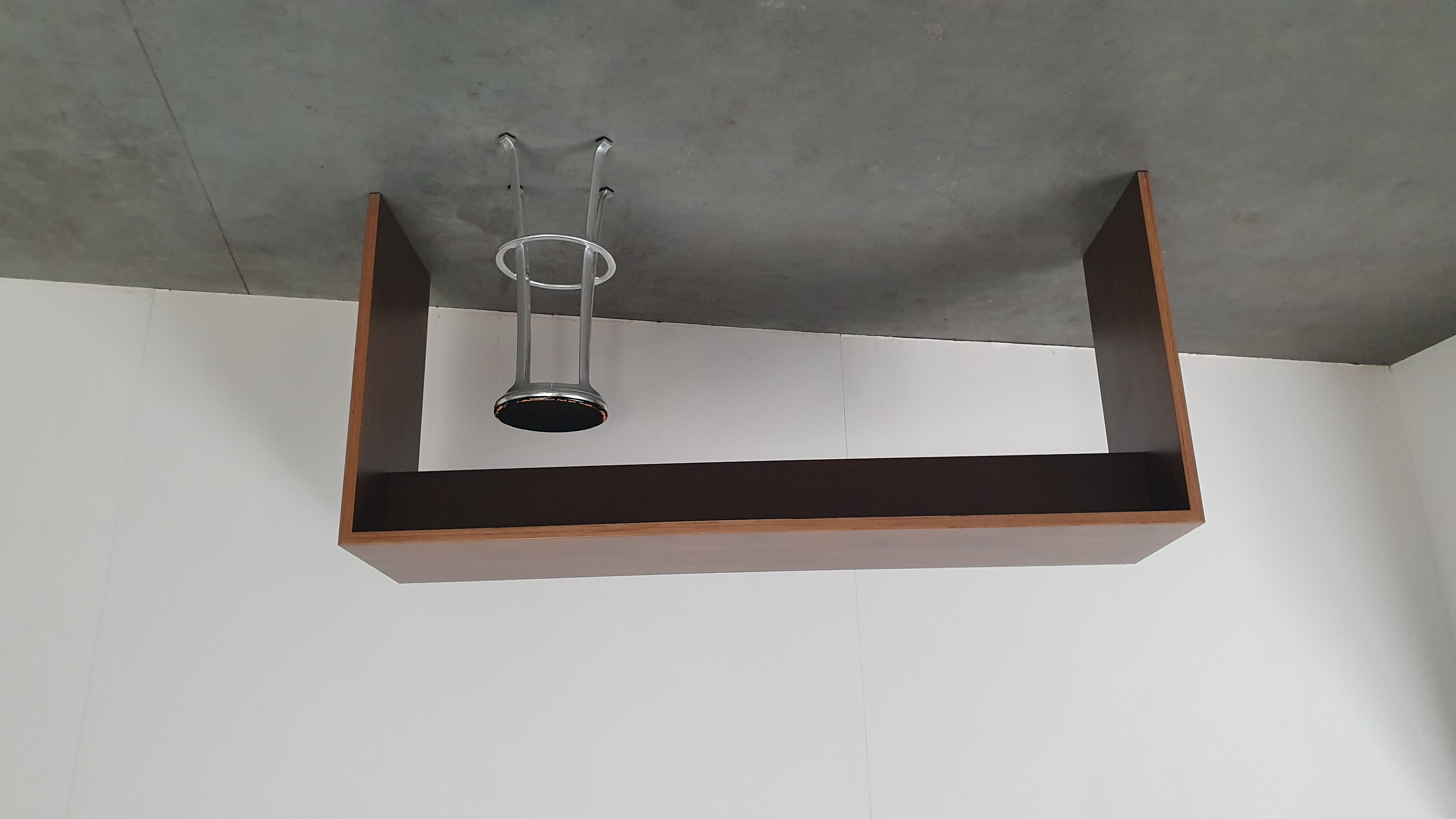 Design Bartafel Noten Hout Hpl Gefineerd Multiplex Statafel image 2