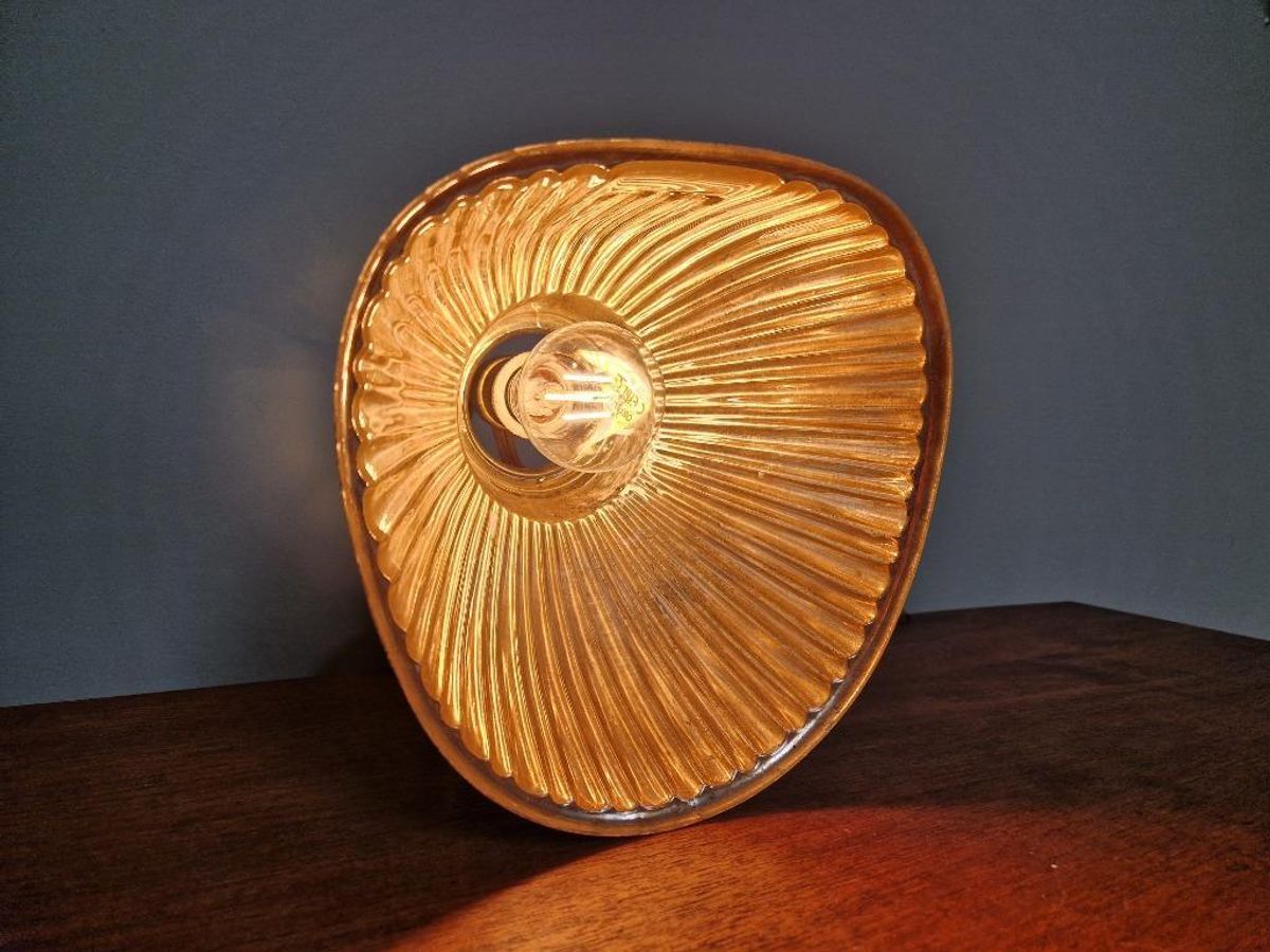 Wandlamp Met Zwanenhals Van Gemercuriseerd Glas, 1930 image 6