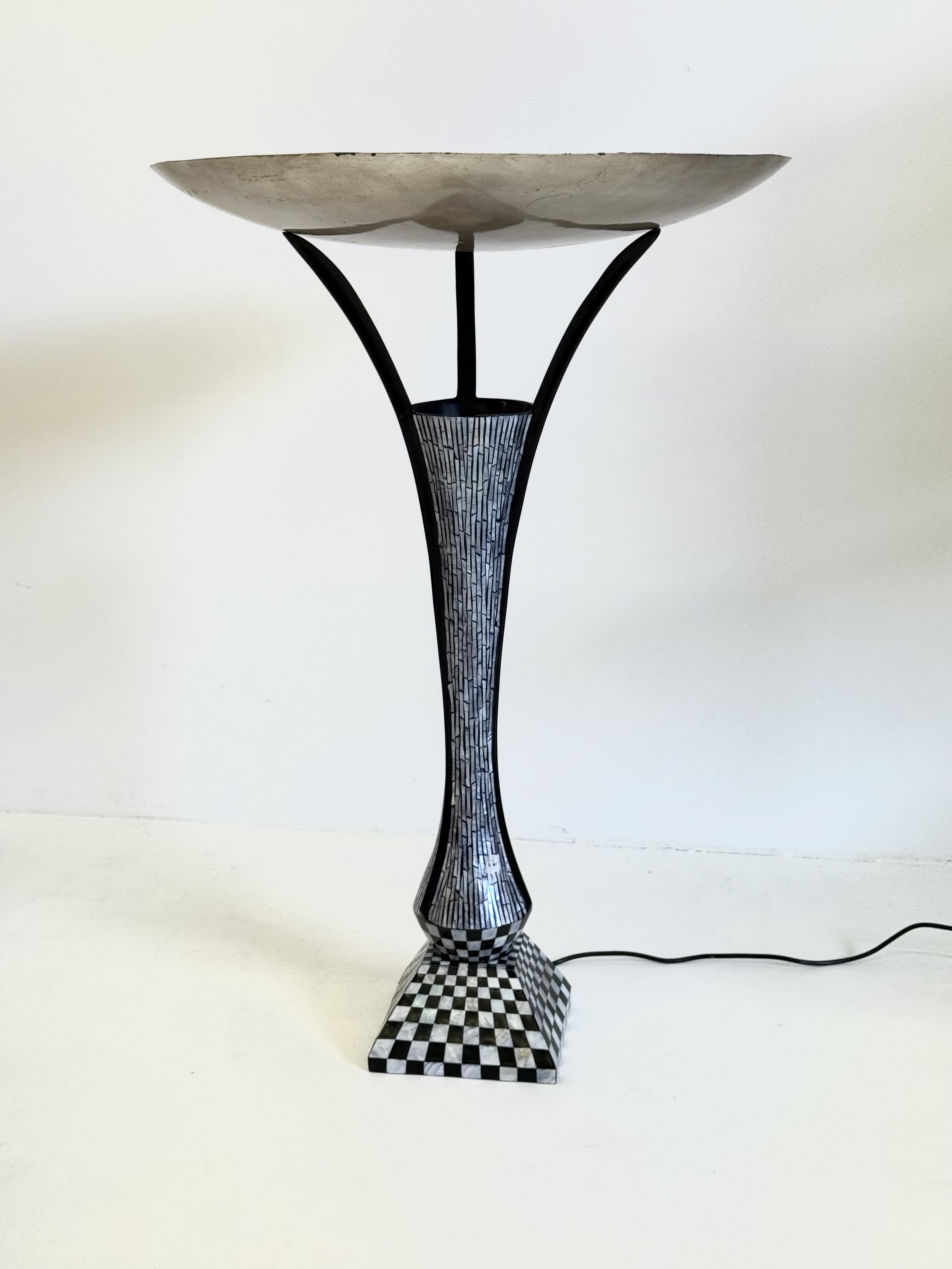Vintage Vloerlamp Met Mozaïekpatroon In Art Deco Stijl image 8