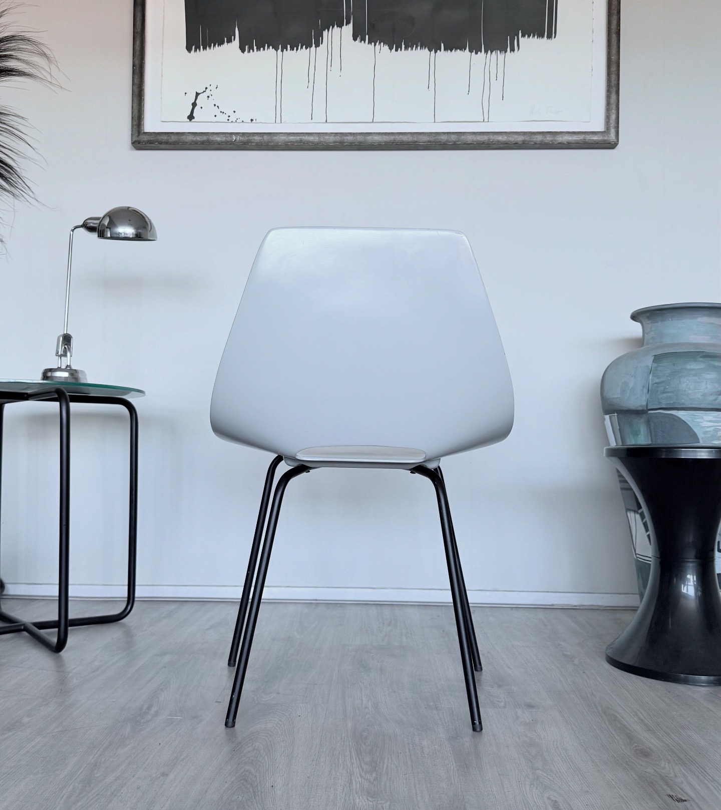 4x Vintage Tonneau Chairs Design By Pierre Guariche image 4