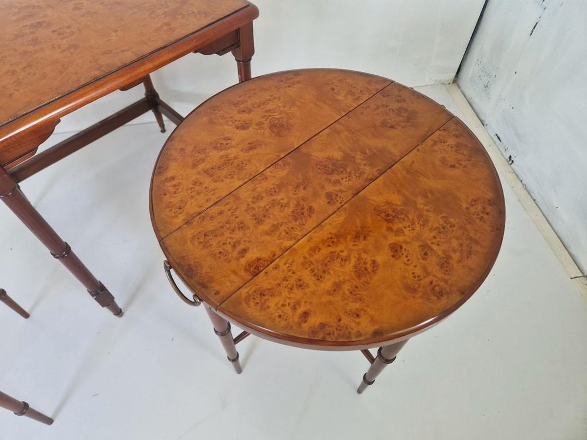 Mahonie Houten Klassieke Nest Tafeltjes. image 7