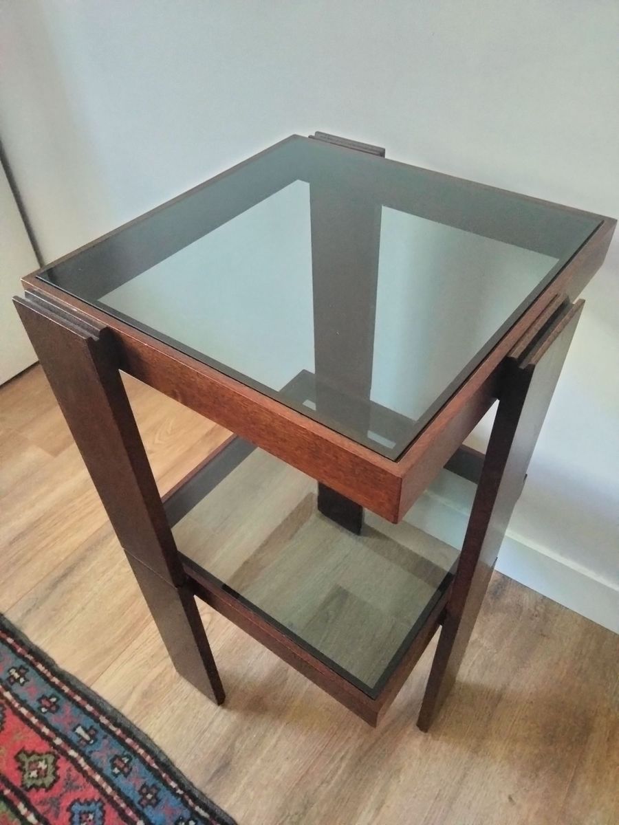 Houten Modulaire Vintage Bijzettafeltjes image 3