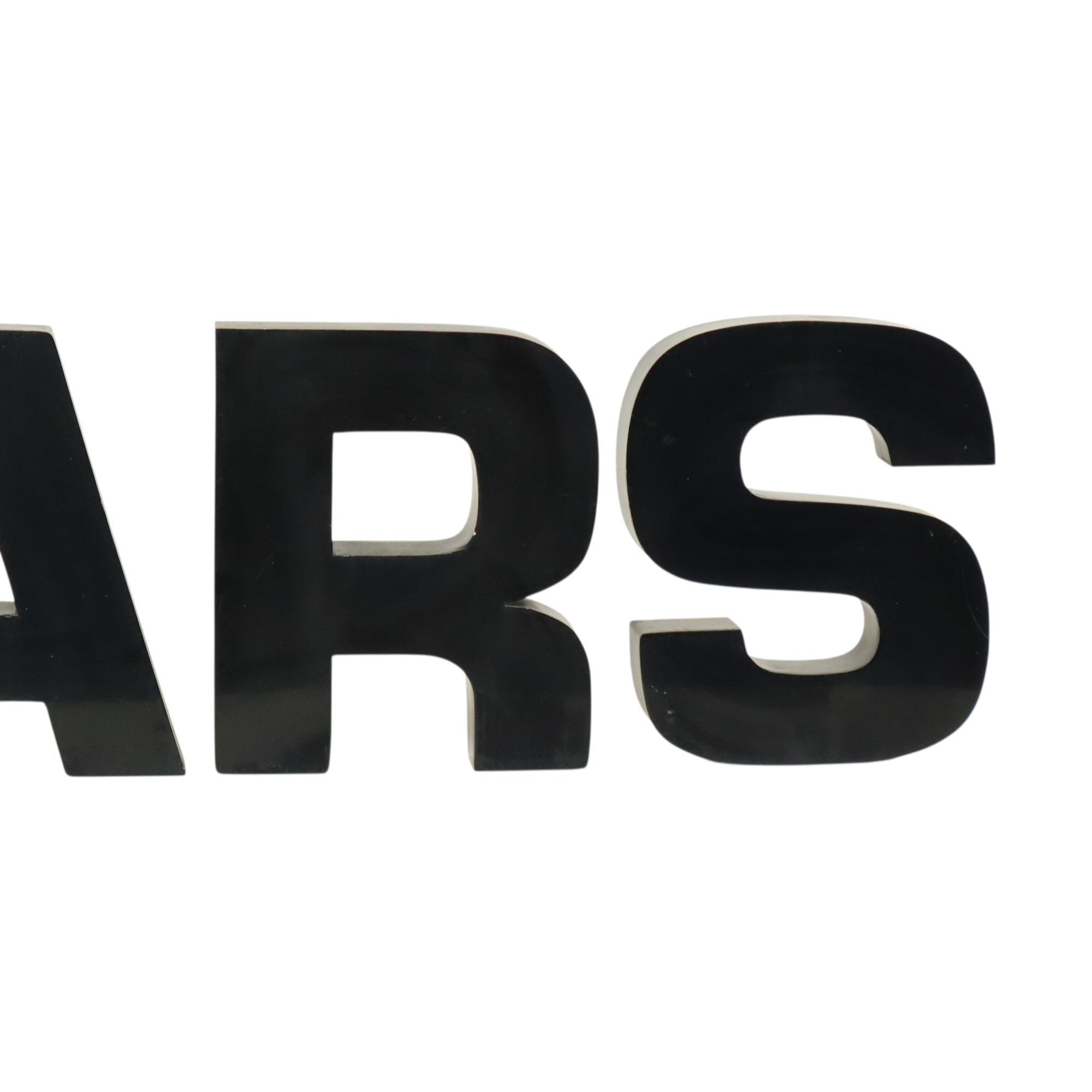 Grote Metalen Letters Cars Zwart Gelakt Reclame Mancave image 5