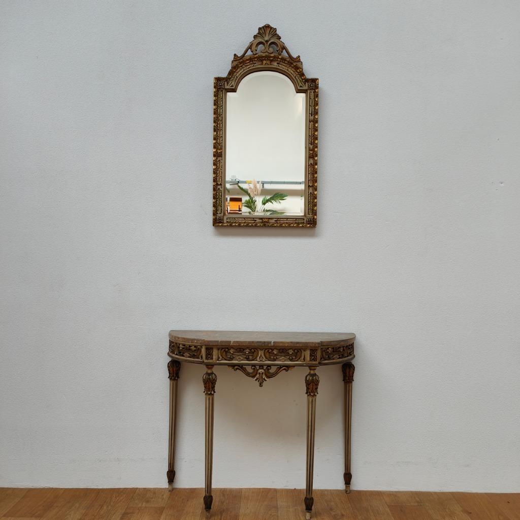 Barok Rococo Wandconsole Sidetable Met Marmer Blad En Spiegel 03 image 20