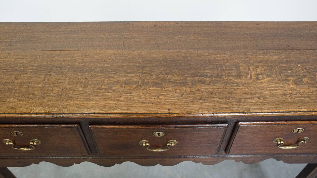 Klassieke En Charmante Antieke Engelse Eikenhouten Side Table/ Gangmeubel Uit 19e Eeuw image 4