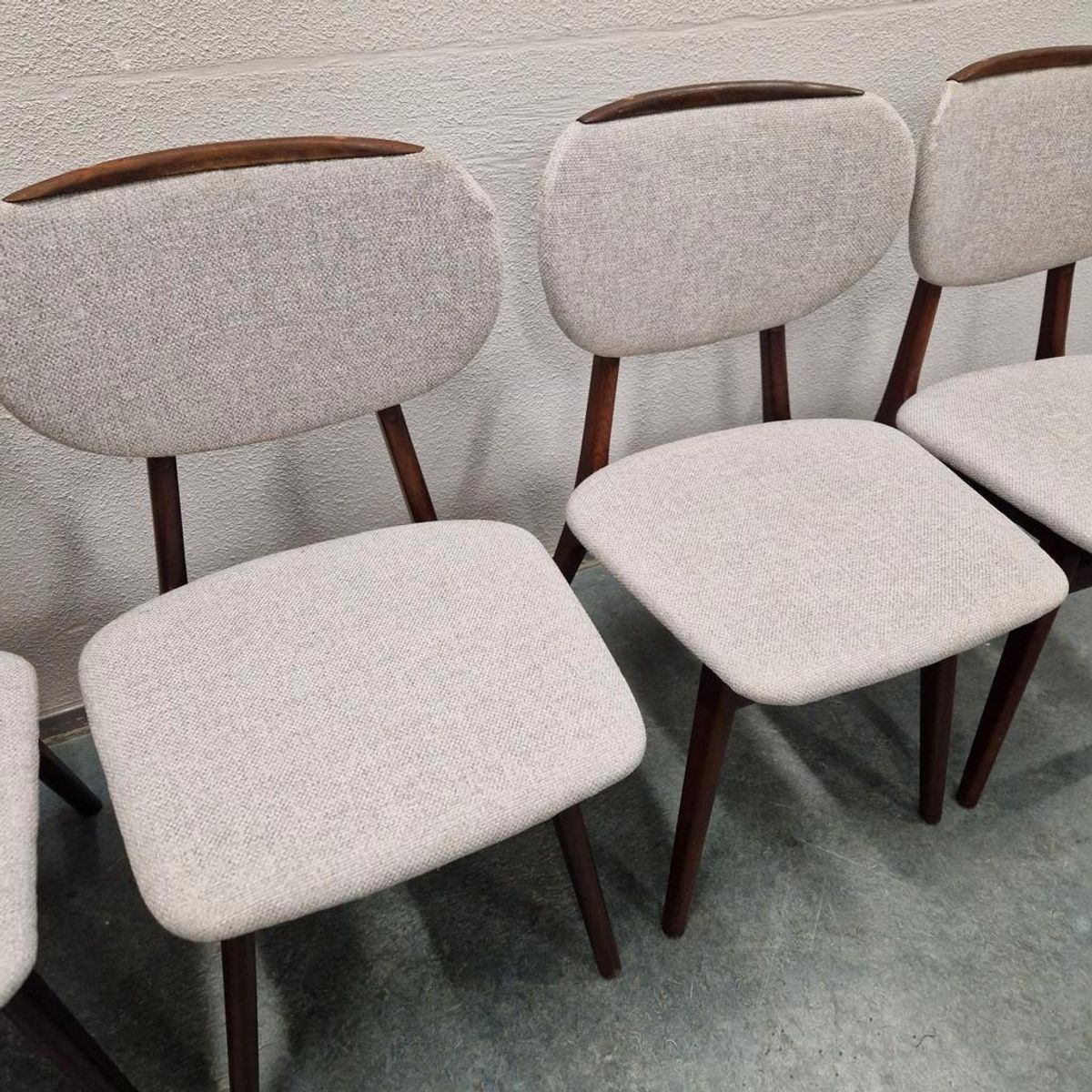 4 Vintage Eetkamerstoelen 4 Vintage Stoelen Bekleed image 5