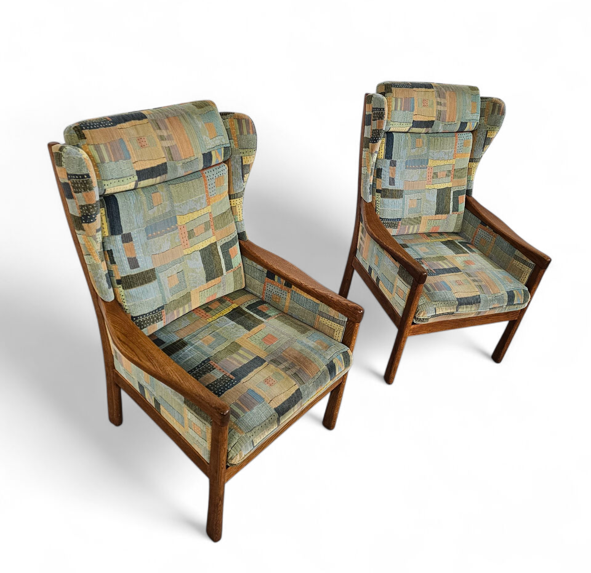 2 X Casala Wingback / Lounge / Armchair In Top Condition / 4 Small Cushions / 1960s image 25