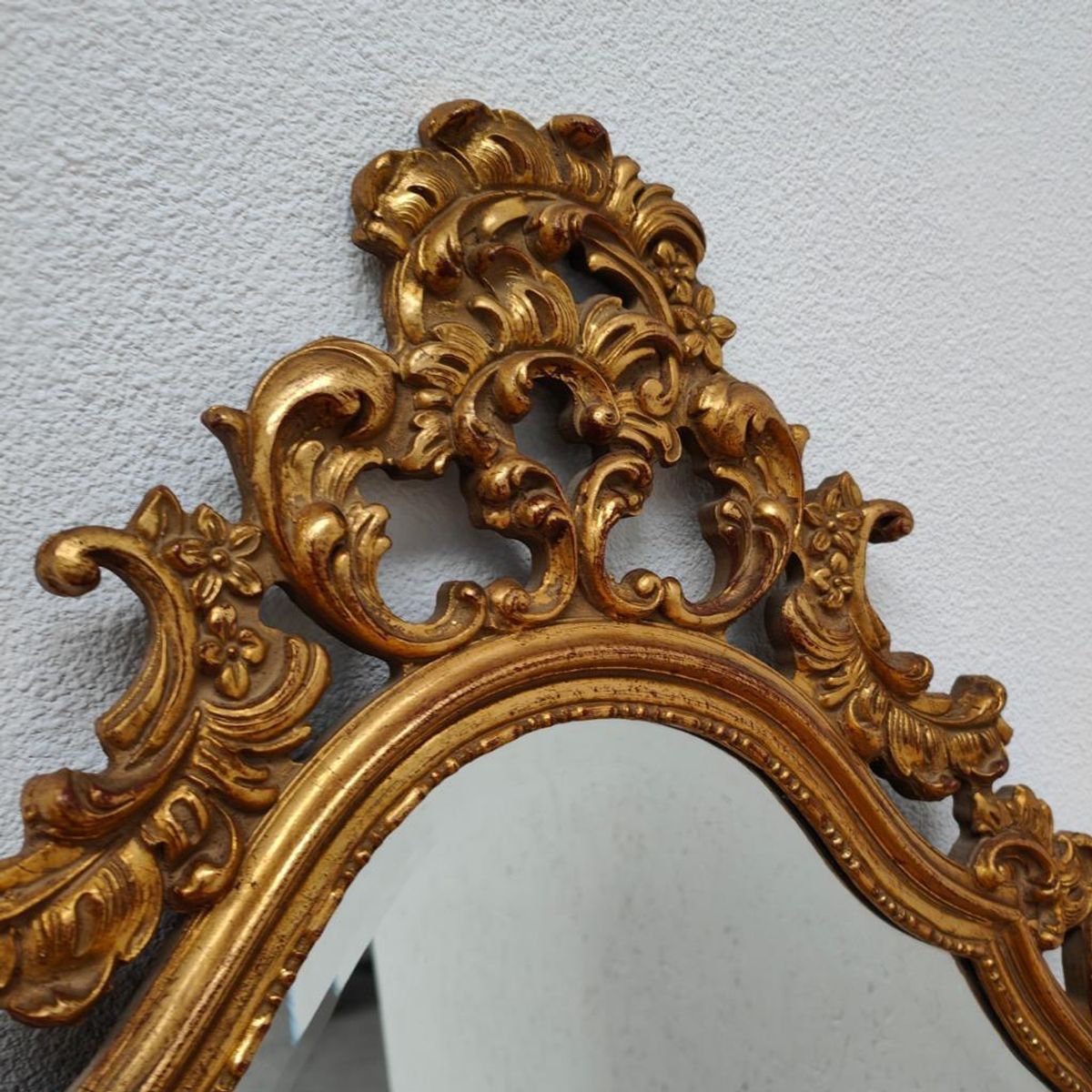 Vintage Barok Brocante Rococo Spiegel Schouwspiegel Facet 13 image 10