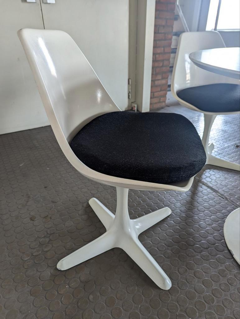 5 Vintage Arkana Tulipe Stoelen- Maurice Burke image 4