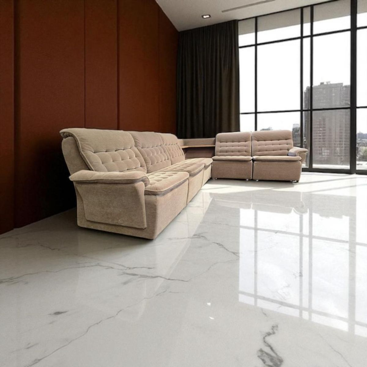 Vintage Modulaire Zetel / Hoeksalon / Bankstel image 6