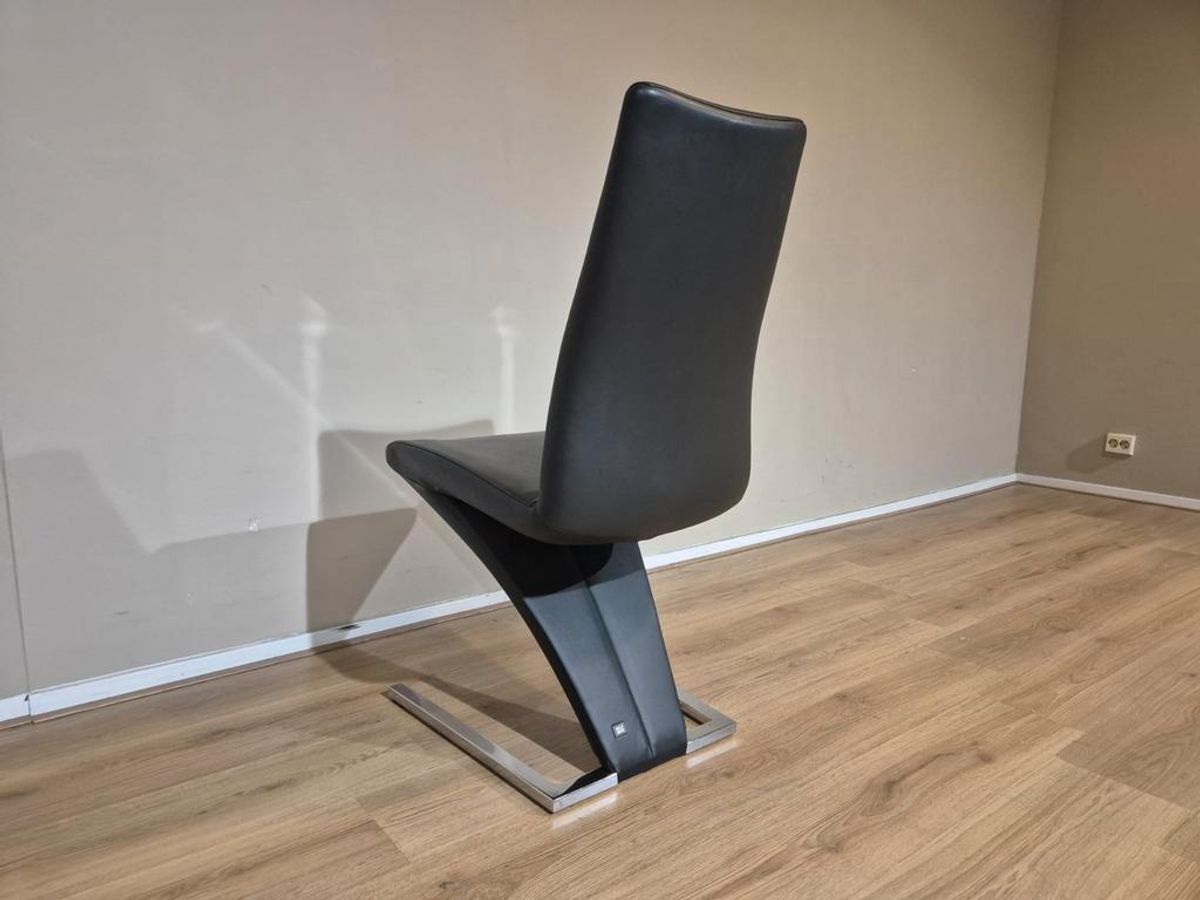 4x Rolf Benz 7800 - Eetkamerstoelen - Nieuwstaat - Zwart-wit image 8