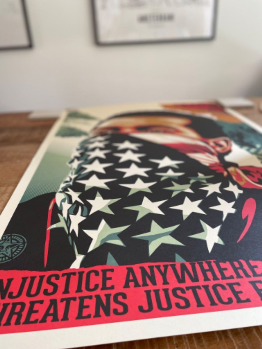Shepard Fairey Obey Americat Riot, Signed And Dated By Artist image 4