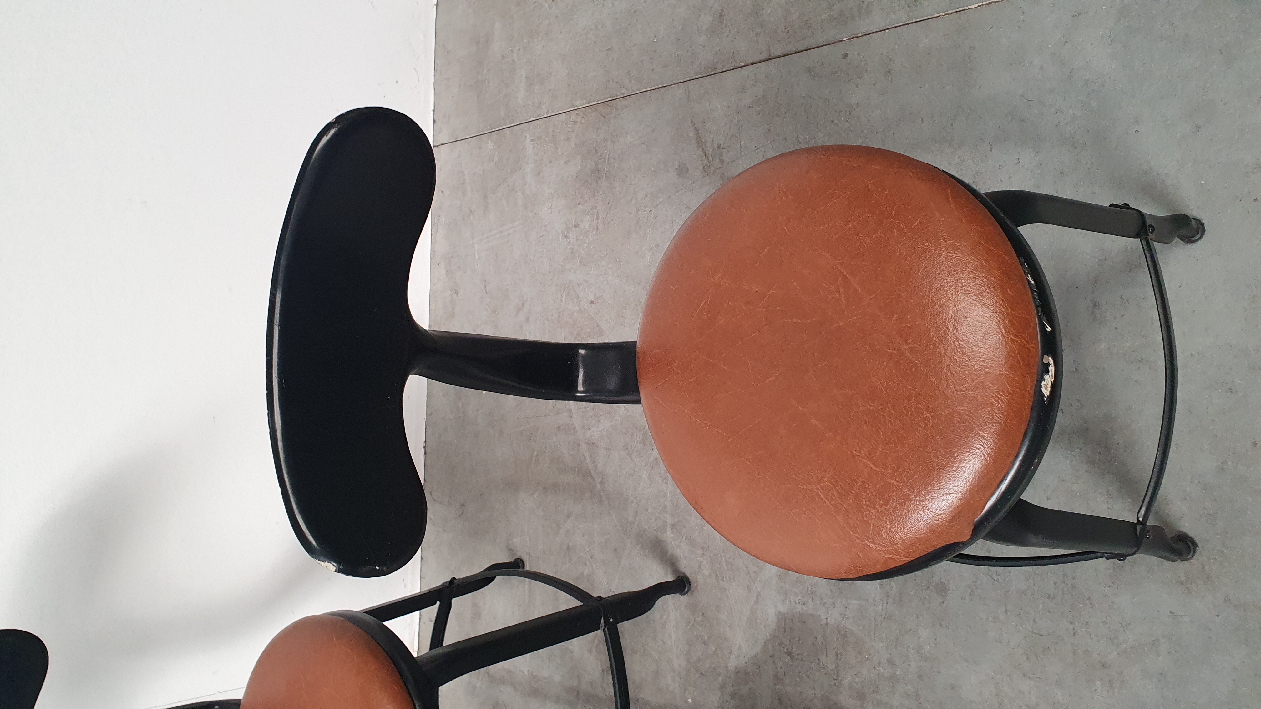 6x Chaise Nicolle Franse Industriële Metalen Design Stoelen image 6