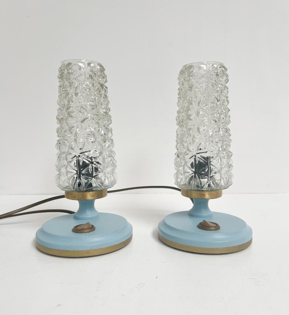 Set Van 2 Gerestaureerde Gebr. Mölle Nachtlampjes, 1960's image 2