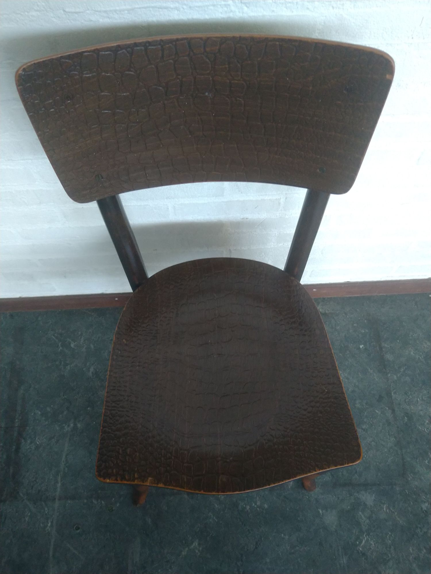 Thonet Stoel Met Krokodil Print image 9