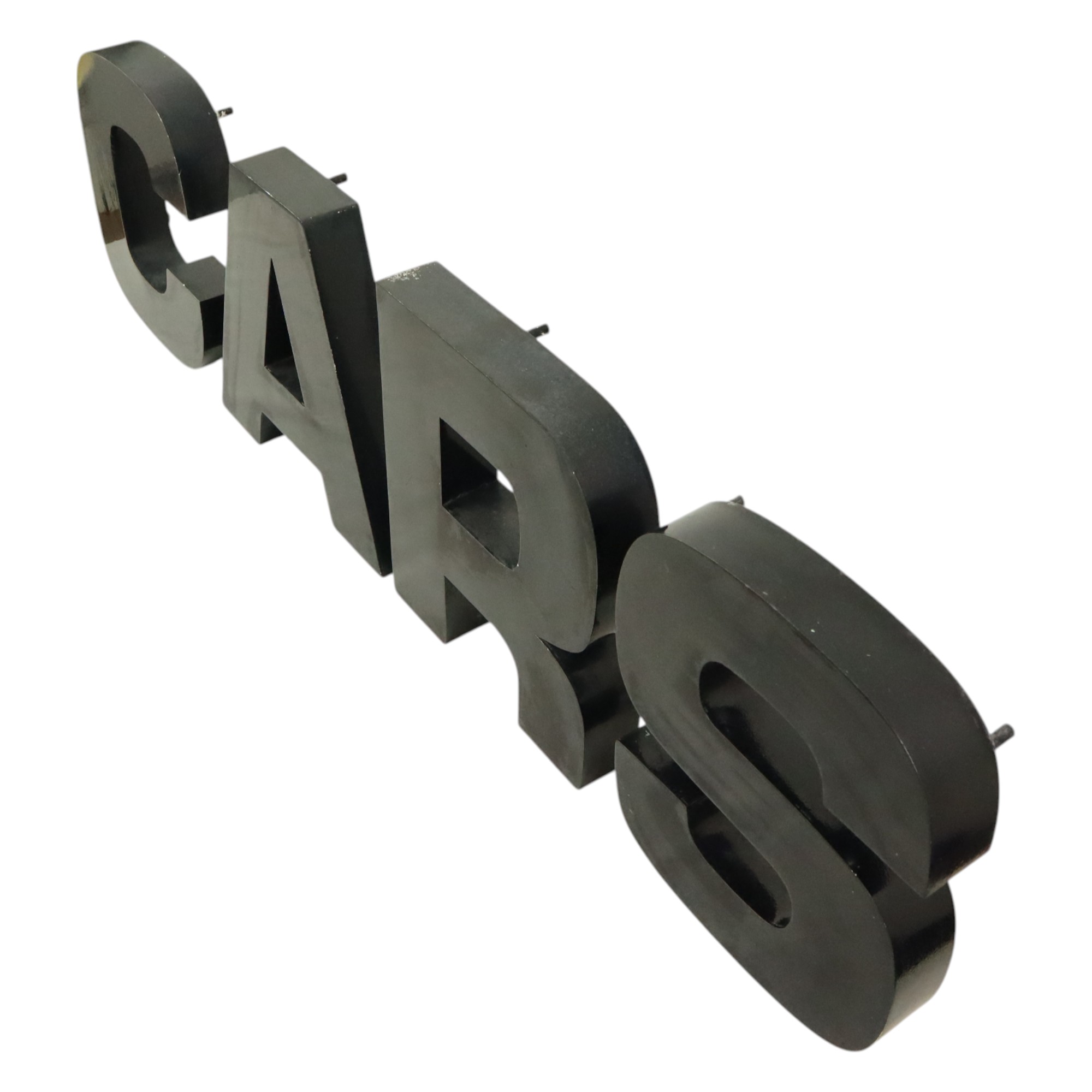 Grote Metalen Letters Cars Zwart Gelakt Reclame Mancave image 9