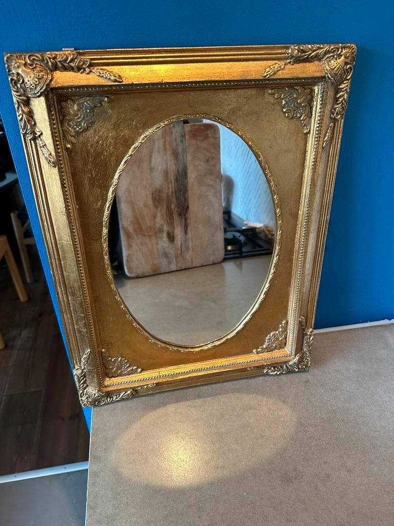 Franse Barok Spiegel Met Verguld Gouden Lijst image 4