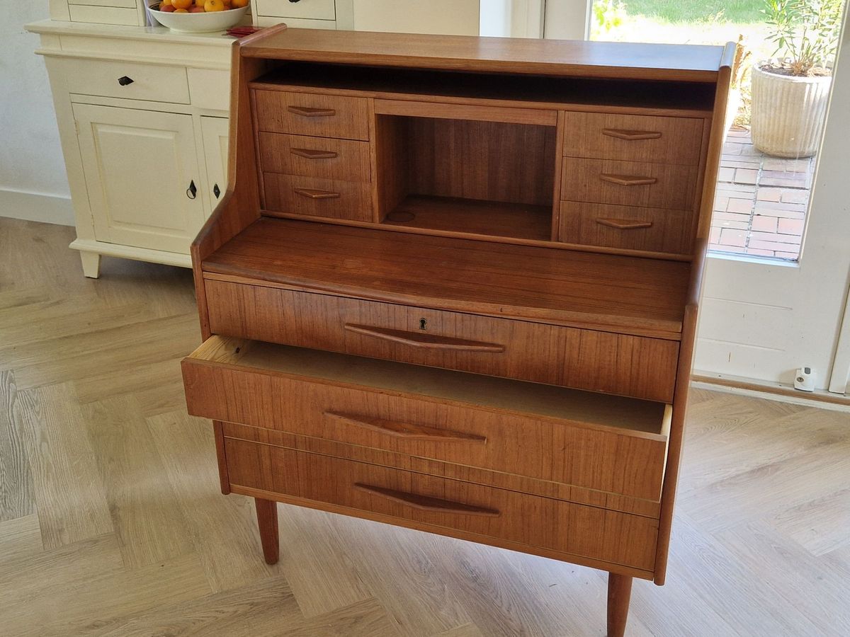 Harry Oostergard Vitage Teak Secretaire image 5