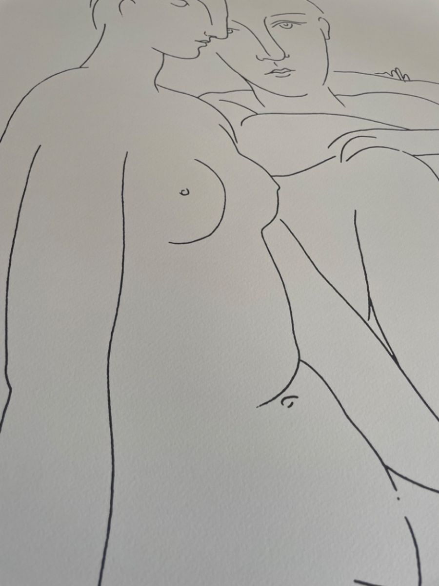 Pablo Picasso (1881-1973) Trous Femmes Nues Et Une Coupe D’anemones, Printed In Italy image 4