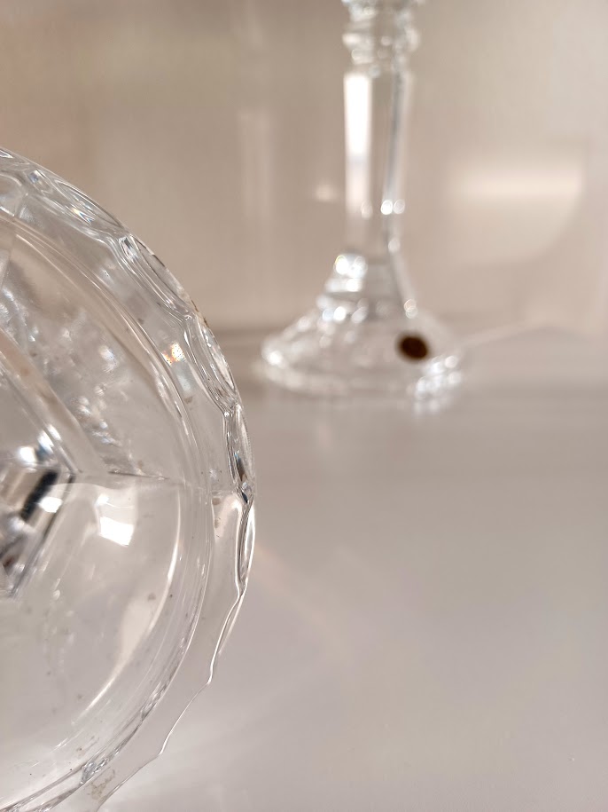 Elegante Italiaanse Vintage Loodkristallen Kaarsenhouders. Rcr Italia. image 7