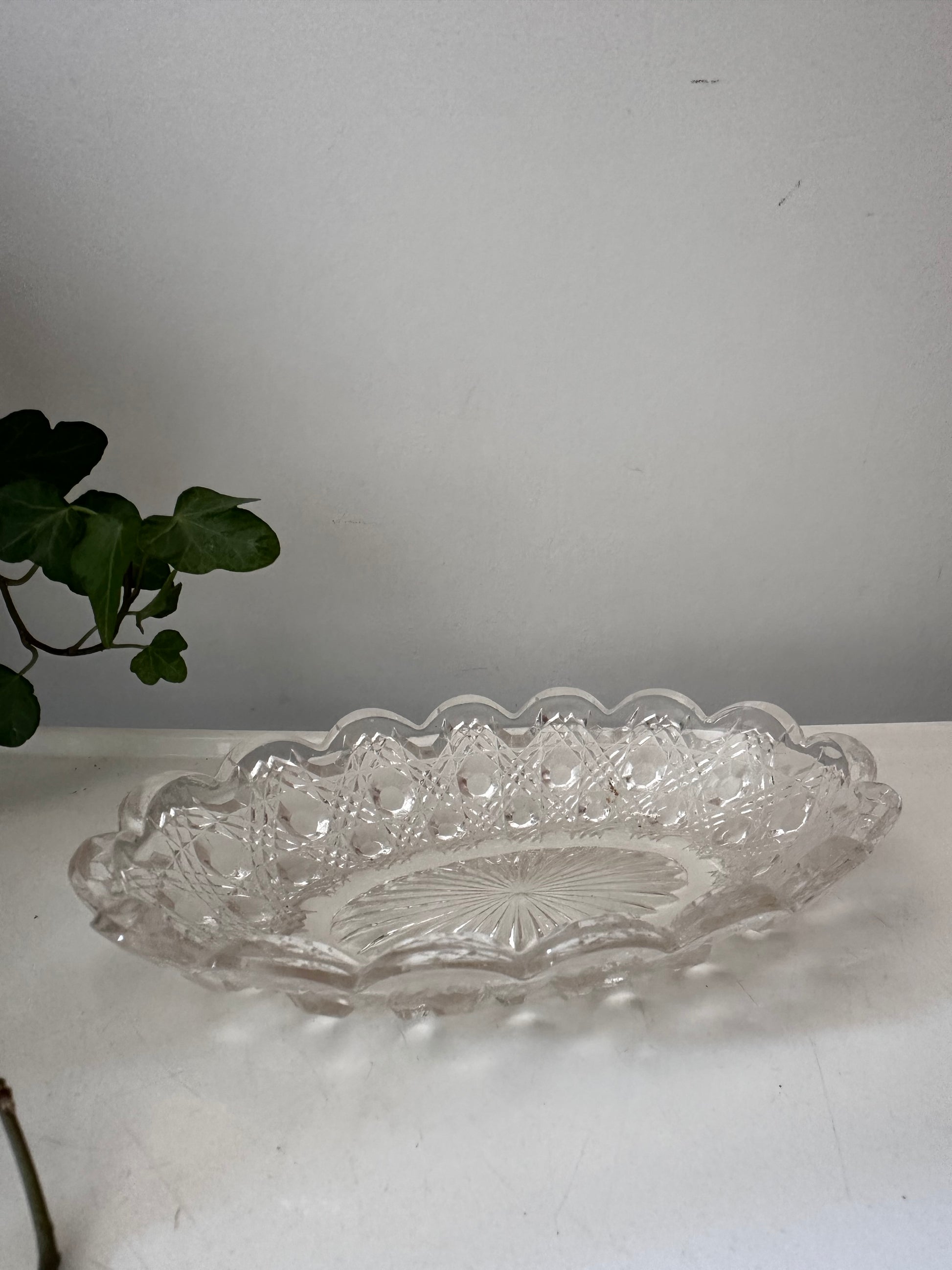 Glazen Vintage Schaaltje Met Schulprand image 5