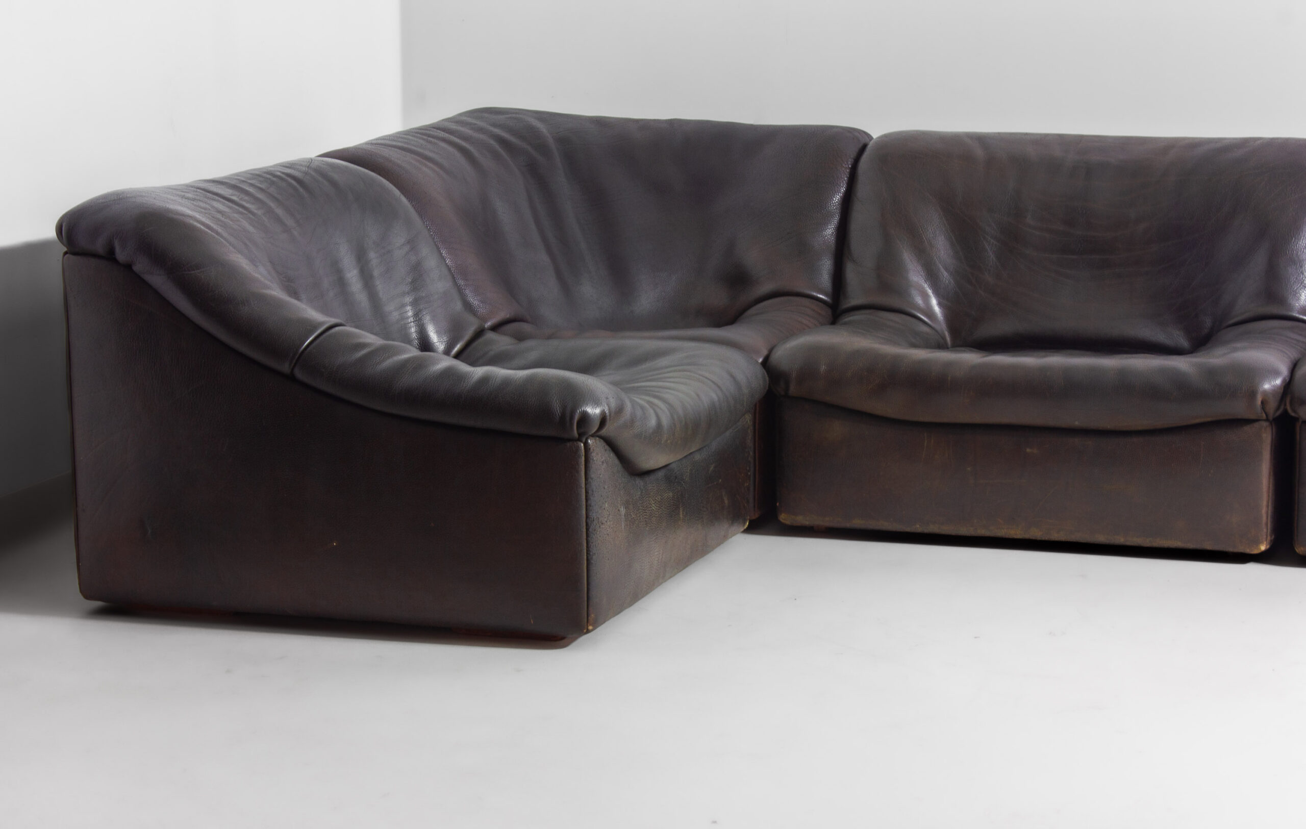 Modulaire Mid Century Lederen Bank Van De Sede (ds 46), Zwitserland 1970 image 4