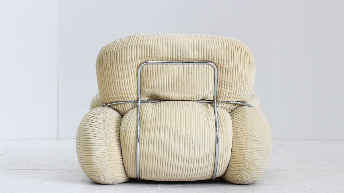 Vintage Adriano Piazzesi Okay Fauteuil Jaren 70 Italië image 3